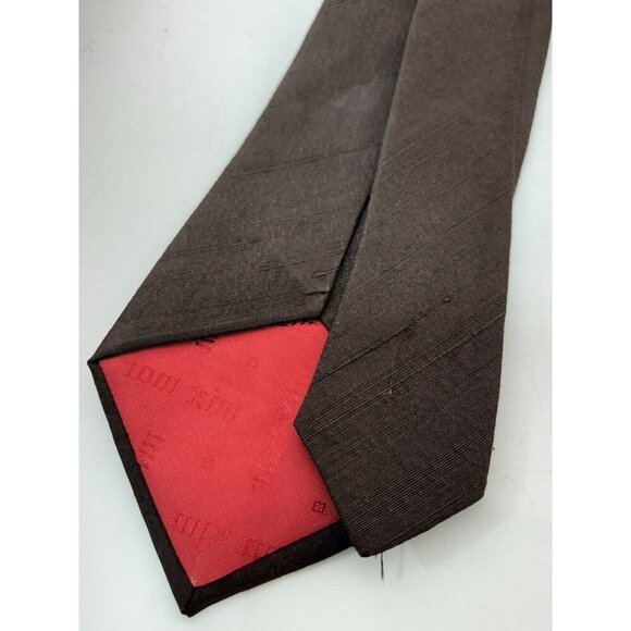 VTG ASSORTED LOT OF 3 - Brown Silk Ties Made in Italy - Abstract Patterns - Picture 8 of 11